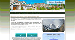 Desktop Screenshot of canyoncreeksouthhoa.org